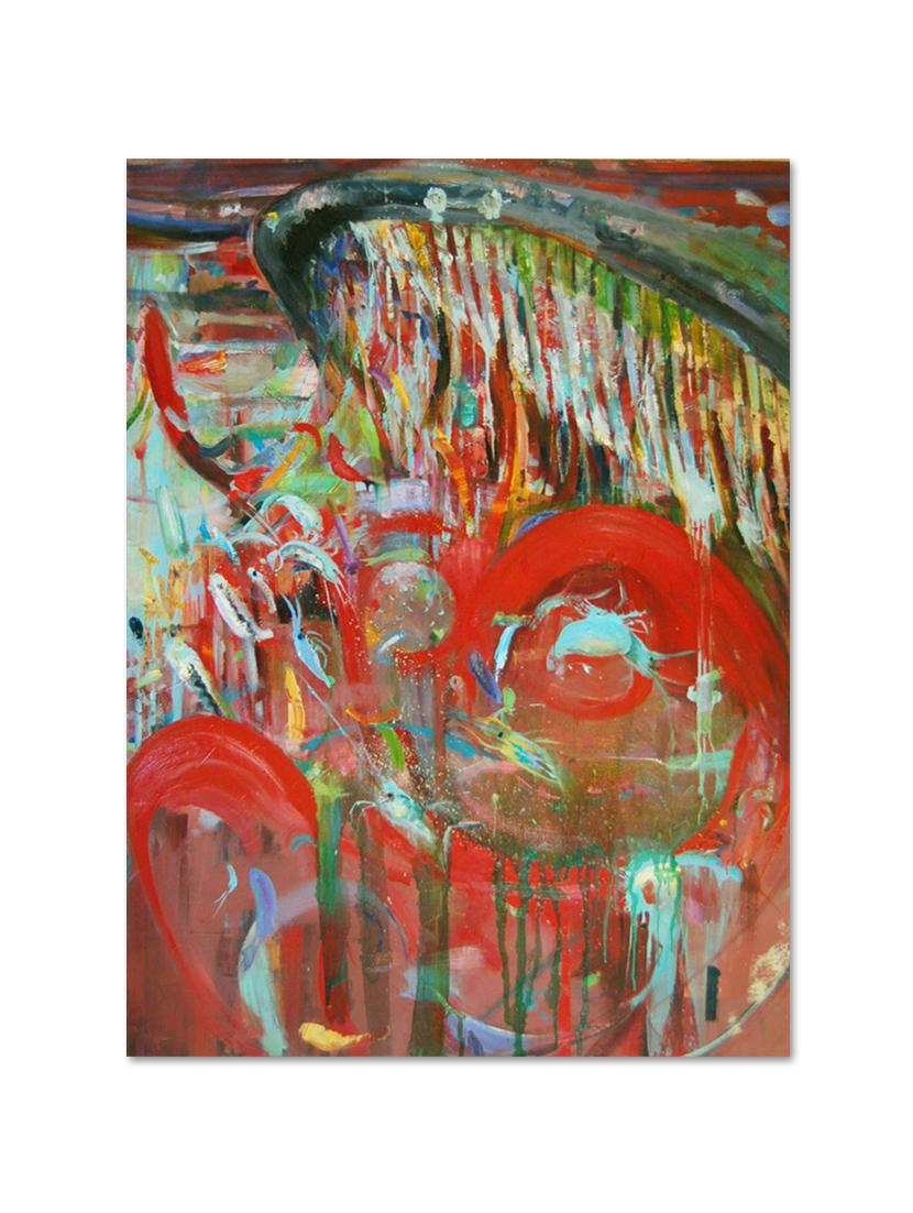 multicolour abstract printed canvas painting - 9618956 - Zoom Image - 1