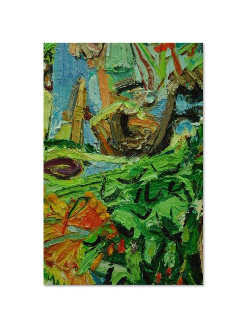 multicolour abstract printed canvas painting with wooden frame - 9618963 - Standard Image - 1