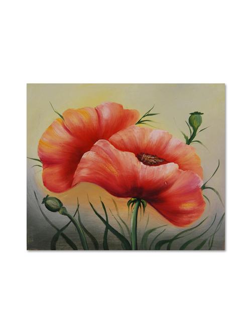 multicolour abstract printed canvas painting with wooden frame - 9618971 - Standard Image - 1