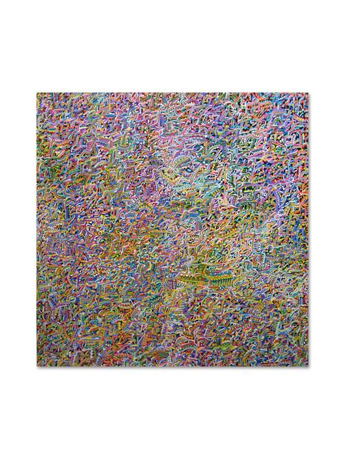multicolour abstract printed canvas painting - 9618988 - Standard Image - 1