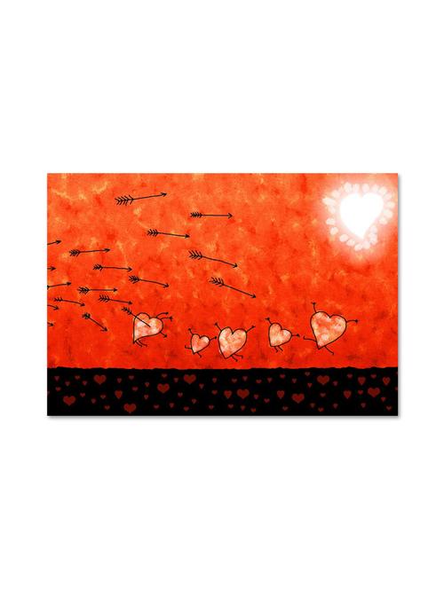 multicolour abstract printed canvas painting - 9618996 - Standard Image - 1