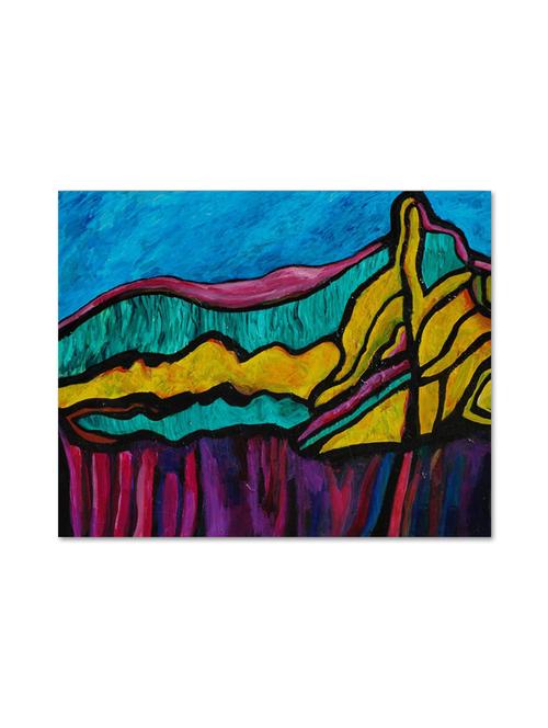 multicolour abstract printed canvas painting - 9619030 - Standard Image - 1