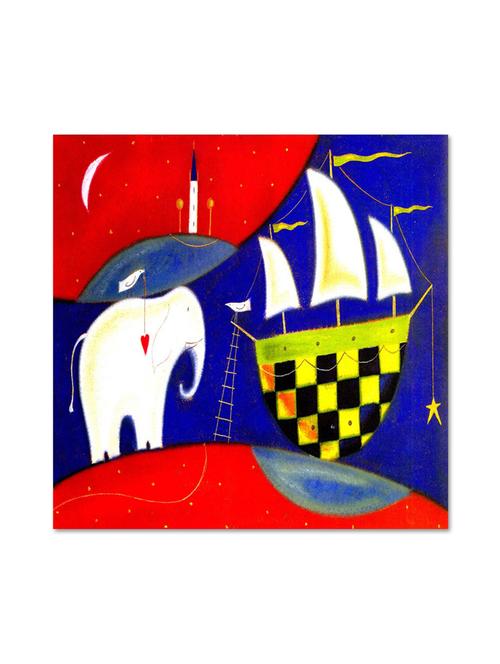 multicolour abstract printed canvas painting - 9619078 - Standard Image - 1