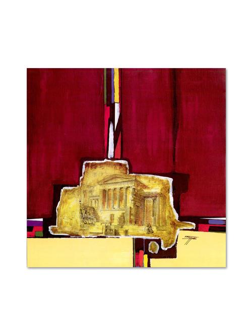 multicolour abstract printed canvas panting - 9619100 - Standard Image - 1