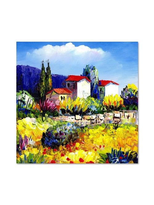 multicolour abstract printed canvas panting - 9619139 - Standard Image - 1
