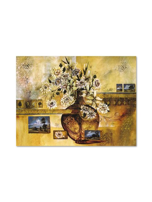 multicolour abstract printed canvas panting - 9619165 - Standard Image - 1
