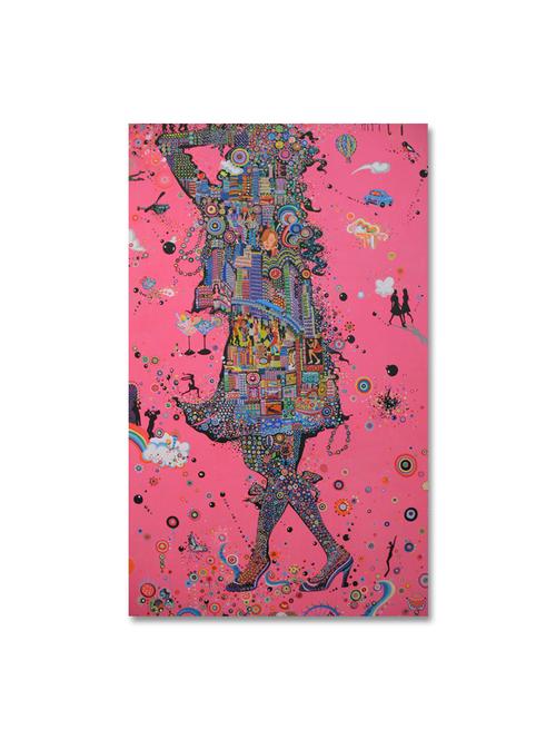 multicolour abstract printed canvas panting - 9619179 - Standard Image - 1