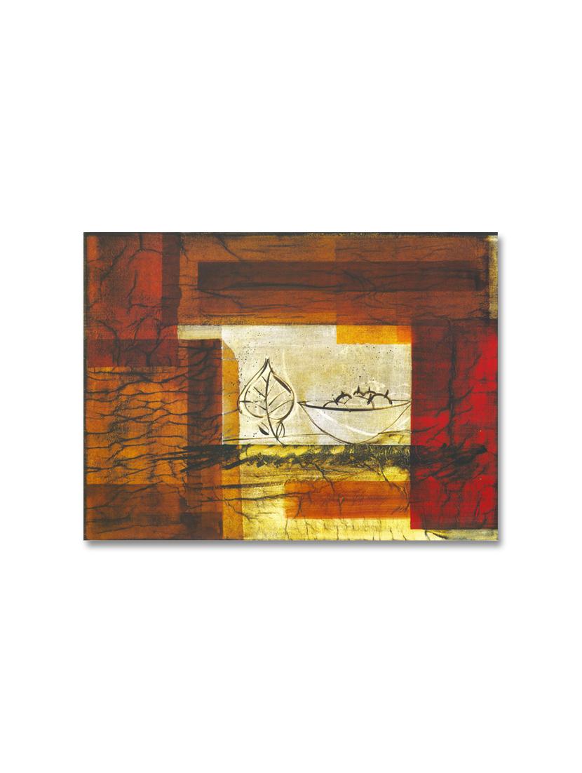 multicolour abstract printed canvas panting - 9619205 - Zoom Image - 1