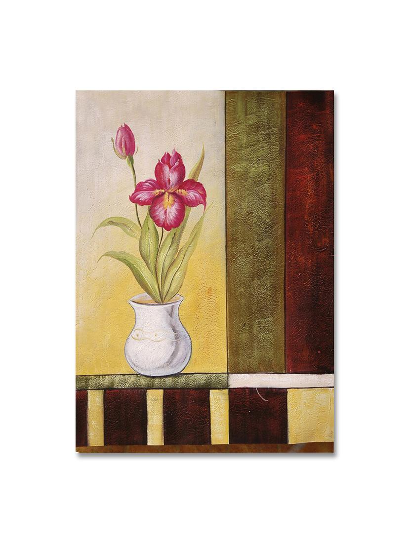 multicolour abstract printed canvas panting - 9619209 - Zoom Image - 1