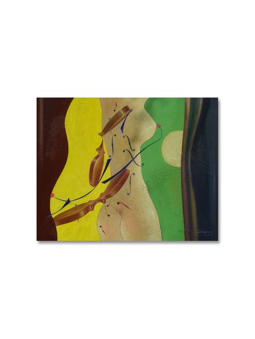 multicolour abstract printed canvas panting - 9619225 - Standard Image - 1