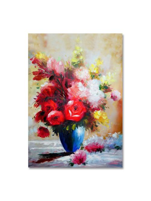 multicolour abstract printed canvas painting - 9619265 - Standard Image - 1