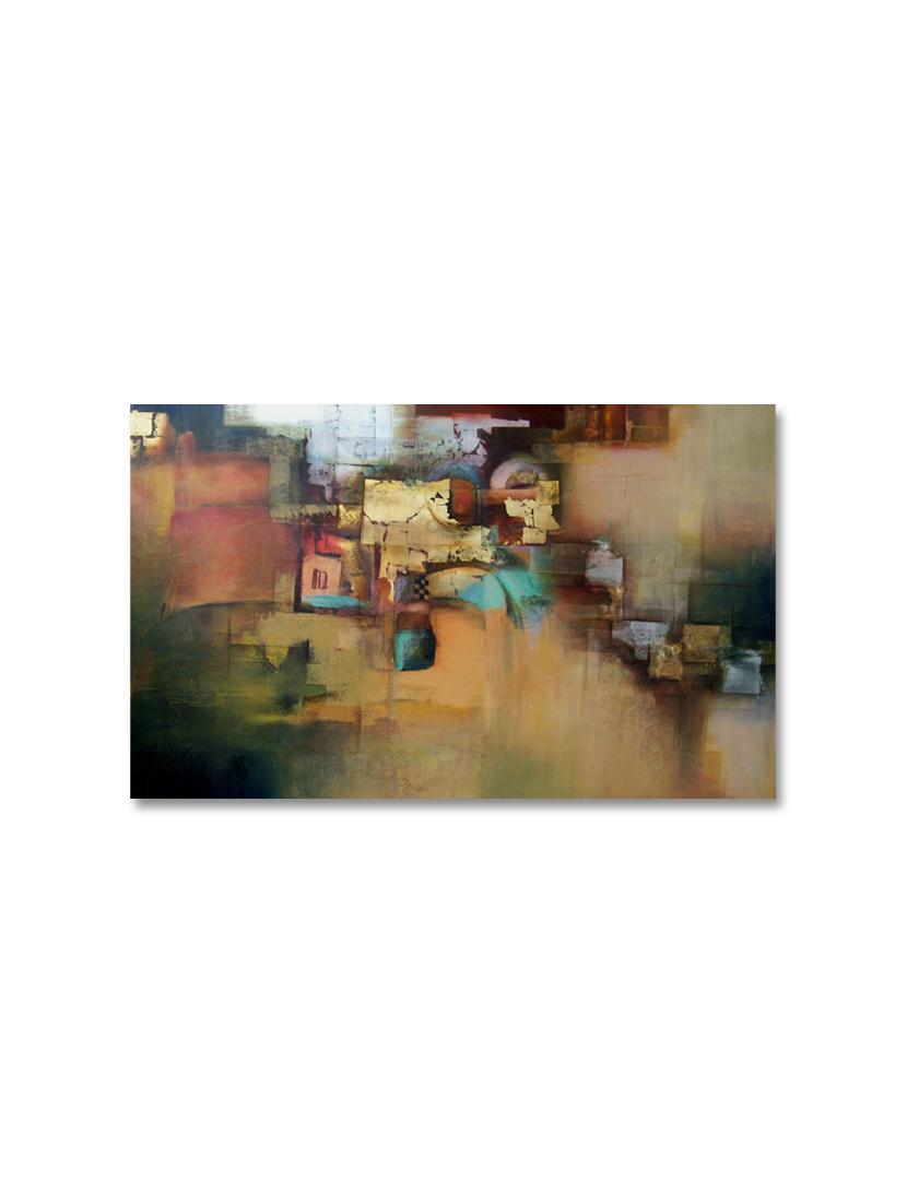 multicolour abstract printed canvas painting - 9619324 - Zoom Image - 1