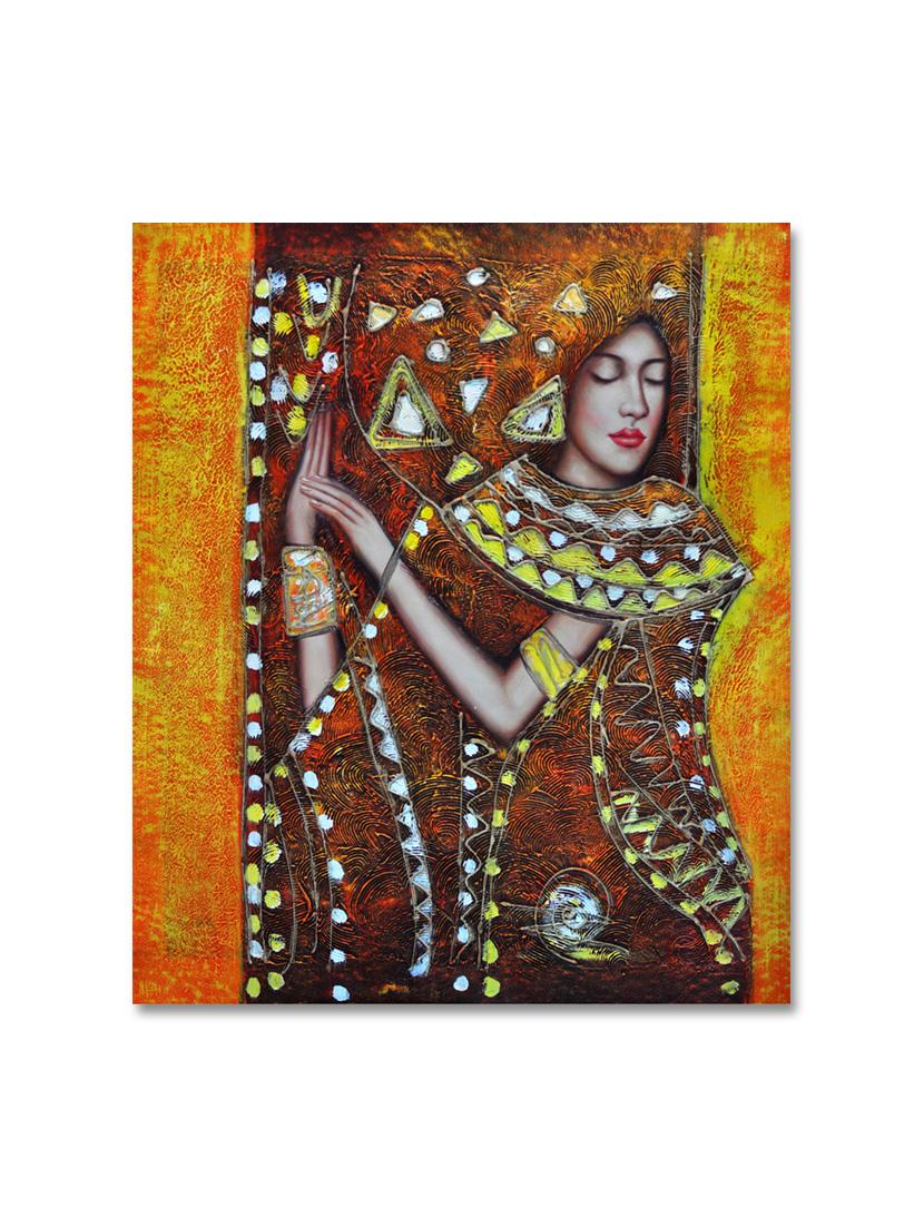 multicolour abstract printed canvas painting - 9619342 - Zoom Image - 1