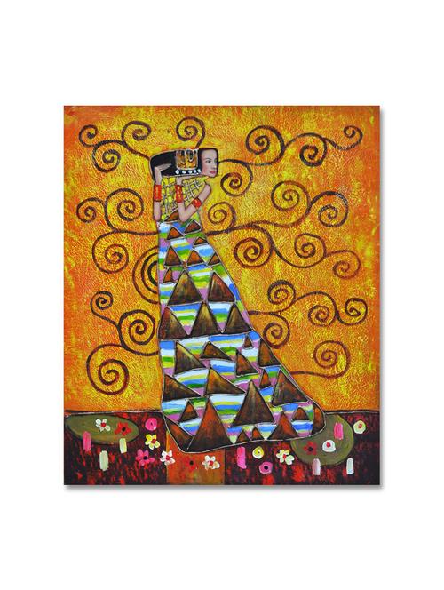 multicolour abstract printed canvas painting - 9619344 - Standard Image - 1