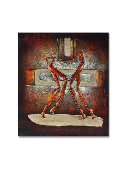 multicolour abstract printed canvas painting - 9619345 - Standard Image - 1