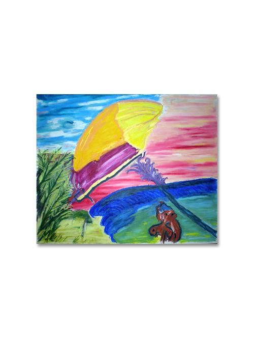 multicolour abstract printed canvas painting - 9619350 - Standard Image - 1