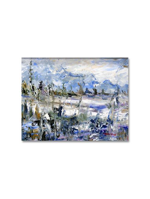 multicolour abstract printed canvas painting - 9619351 - Standard Image - 1