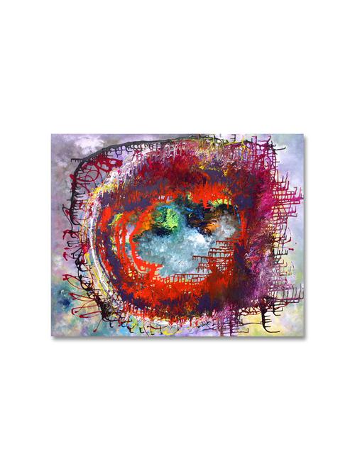 multicolour abstract printed canvas painting - 9619363 - Standard Image - 1