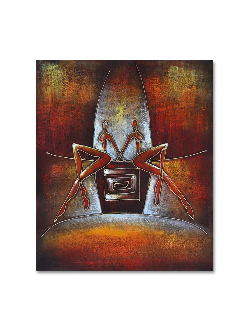 multicolour abstract printed canvas painting - 9619368 - Zoom Image - 1