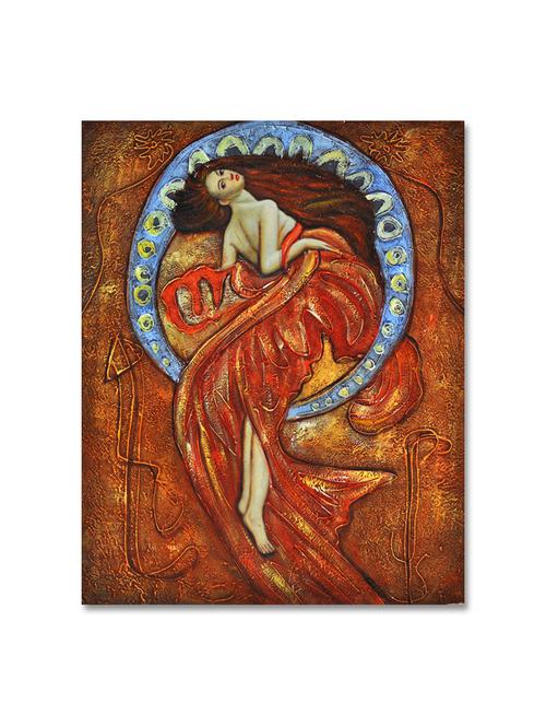 multicoloured premium printed painting on canvas - 9619374 - Standard Image - 1
