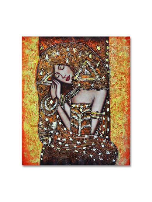 multicoloured premium printed painting on canvas - 9619449 - Standard Image - 1