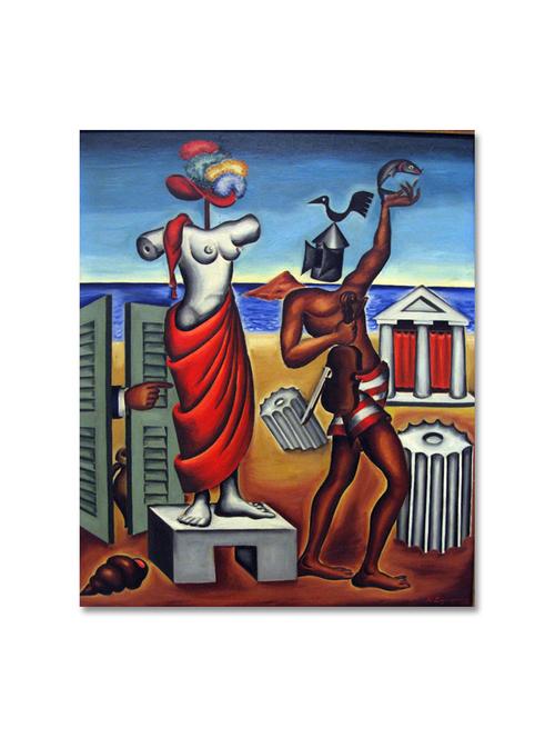 multicoloured premium printed painting on canvas - 9619488 - Standard Image - 1