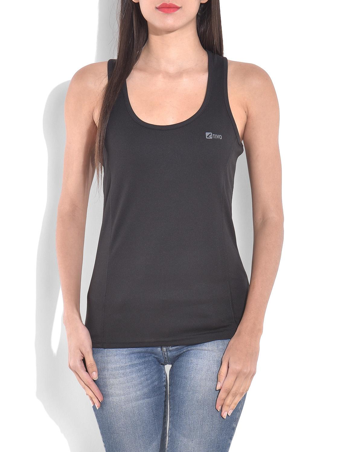 solid black mesh t-shirt - 9620908 - Zoom Image - 1