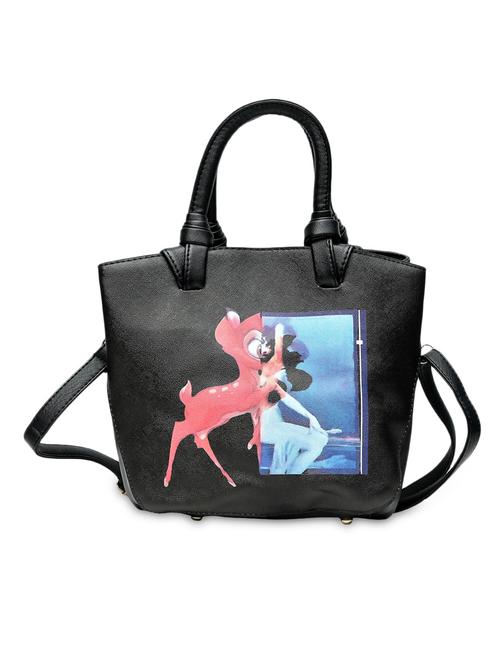 black leatherette handbag - 9622043 - Standard Image - 1
