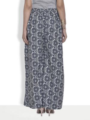 printed polycrepe palazzos - 9622128 - Standard Image - 3