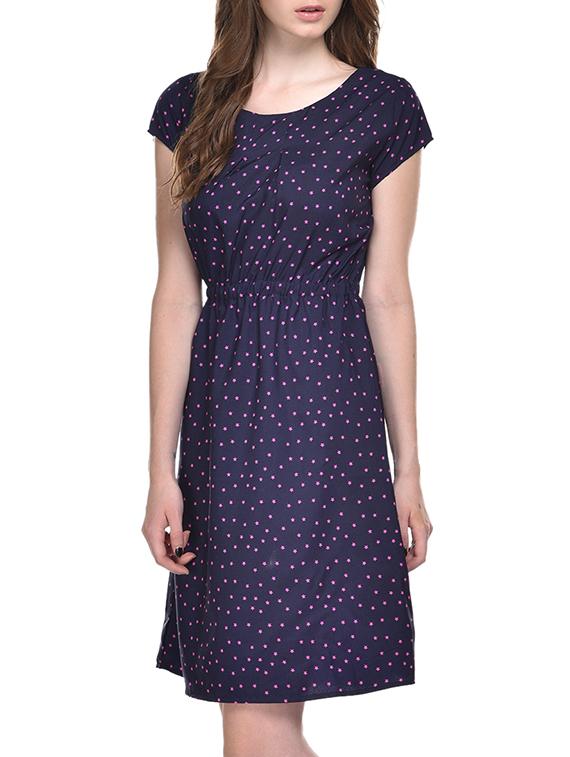 blue printed dress - 9625469 - Zoom Image - 2