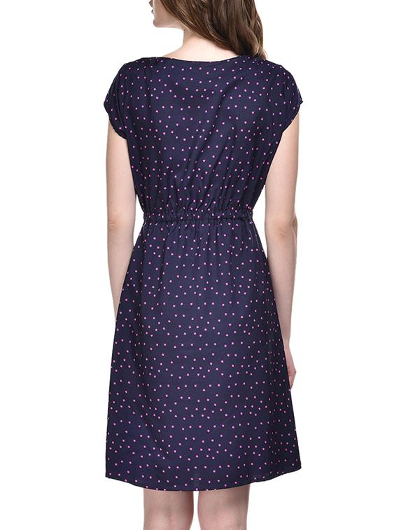 blue printed dress - 9625469 - Zoom Image - 3