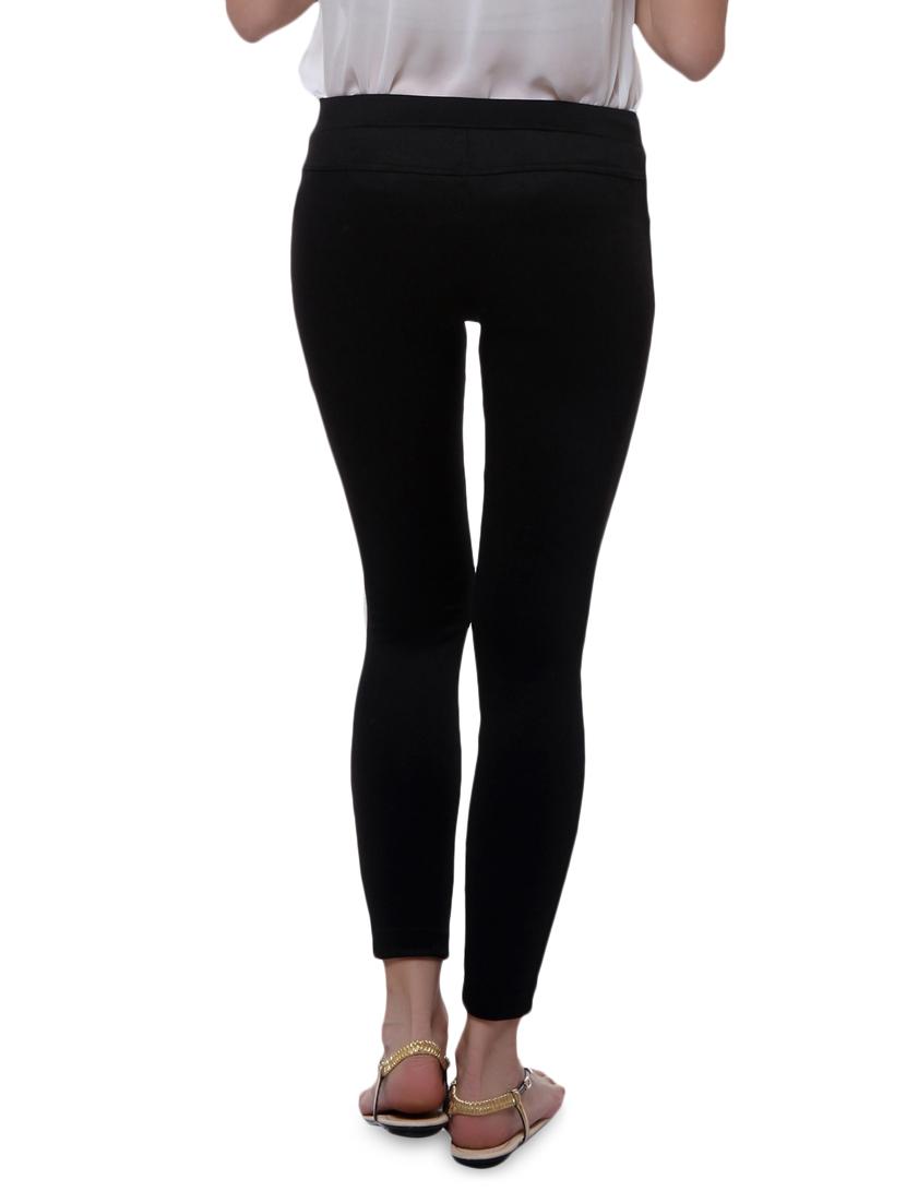 solid black lycra jeggings - 9632723 - Zoom Image - 3