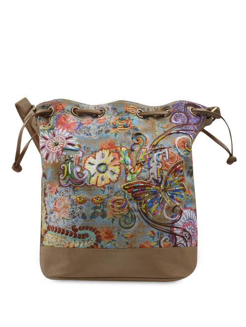 multi designed and beaded canvas backpack - 9633426 - Standard Image - 1