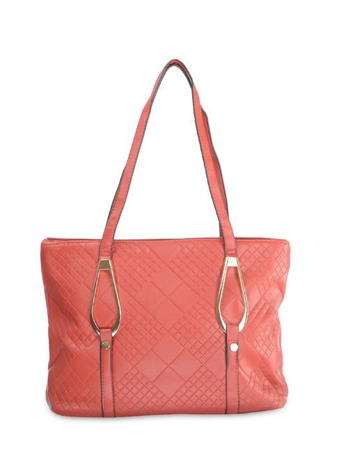 red leatherette handbag - 9634138 - Standard Image - 1