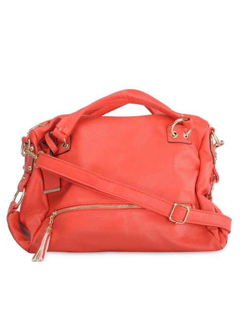 red leatherette handbag - 9634142 - Standard Image - 1