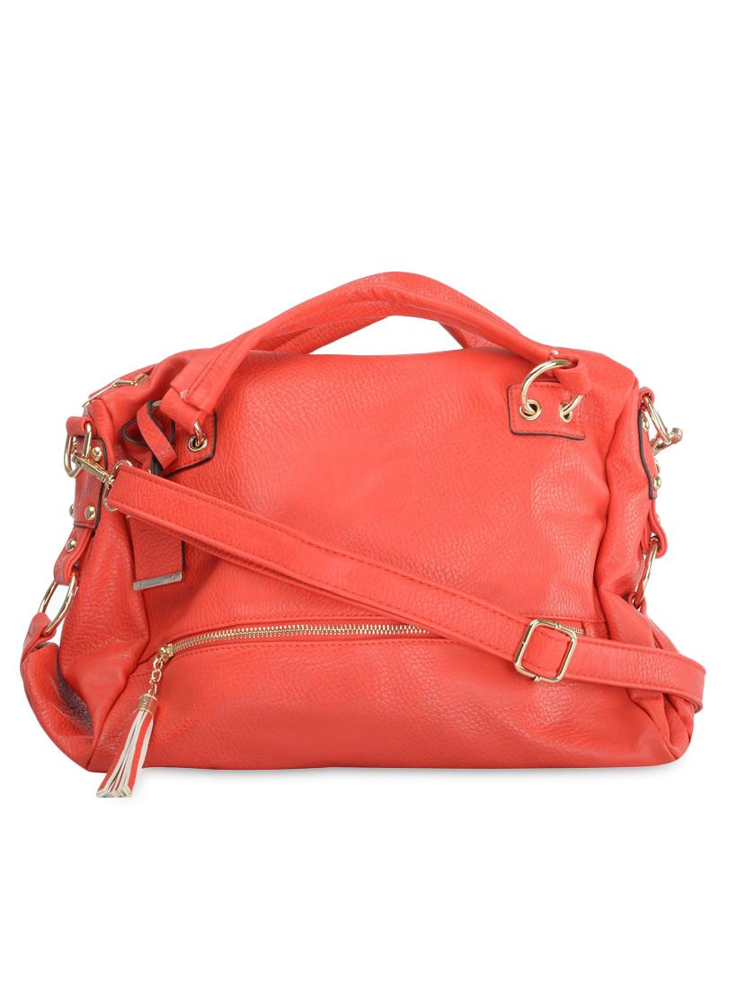 red leatherette handbag - 9634142 - Zoom Image - 1