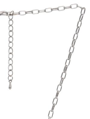 silver embellished peacock necklace - 9634207 - Standard Image - 3