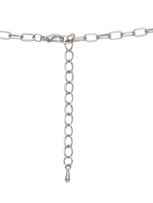 silver embellished peacock necklace - 9634207 - Standard Image - 4