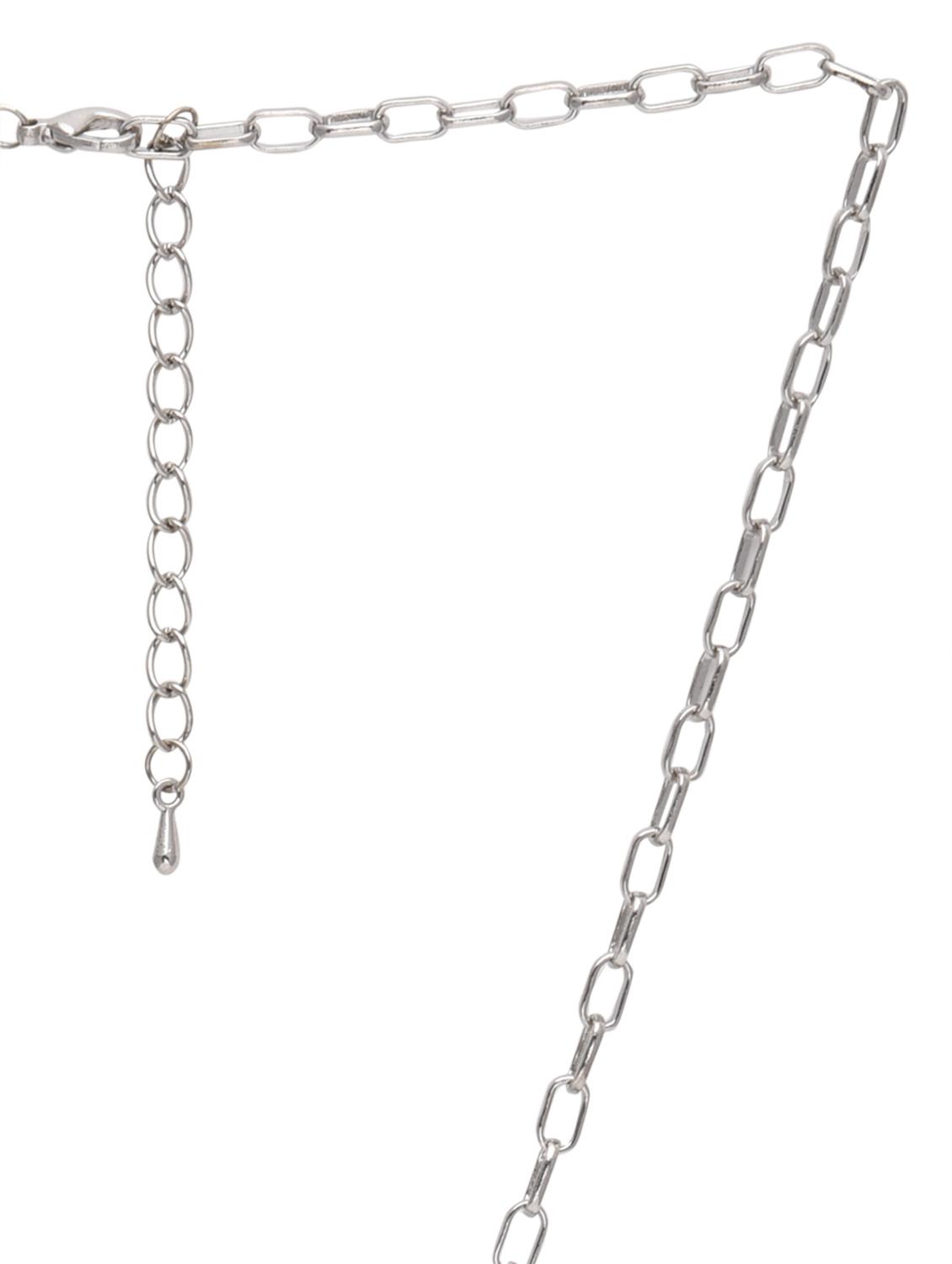 silver embellished peacock necklace - 9634209 - Zoom Image - 3
