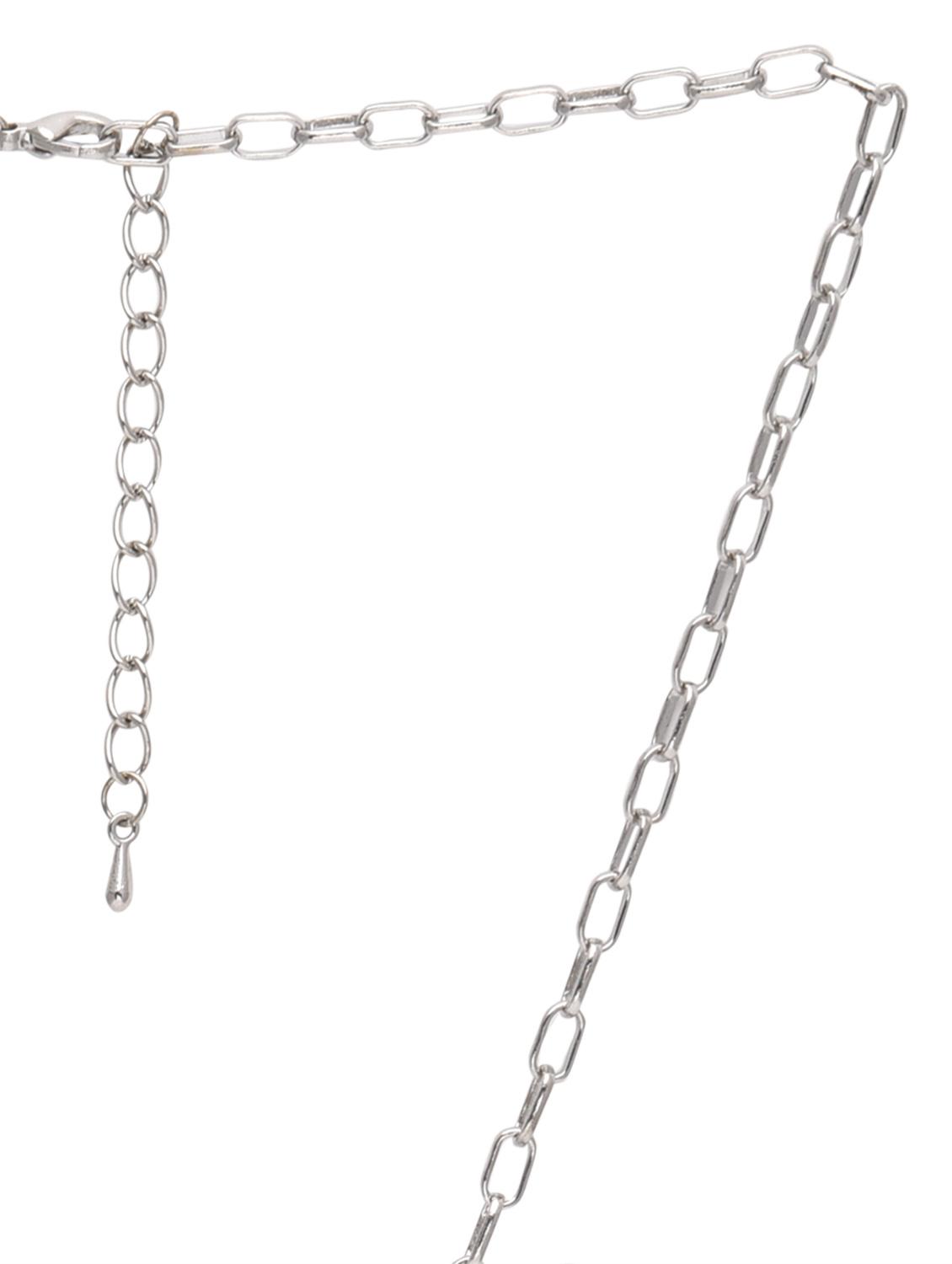 silver embellished peacock necklace - 9634210 - Zoom Image - 3