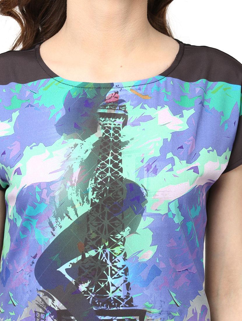 boat neck graphic tee - 9643125 - Zoom Image - 4