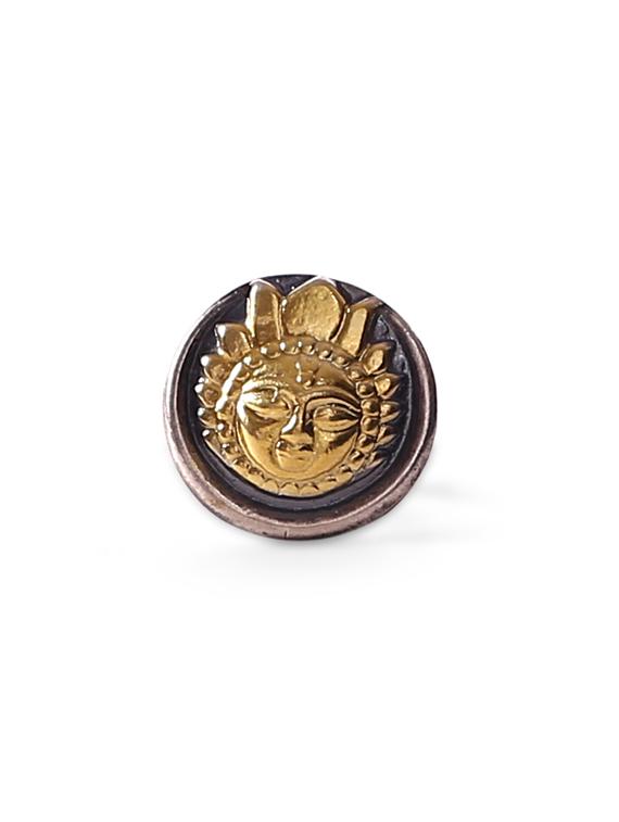 92.5 sterling silver dual toned sun statement ring - 9648431 - Zoom Image - 1