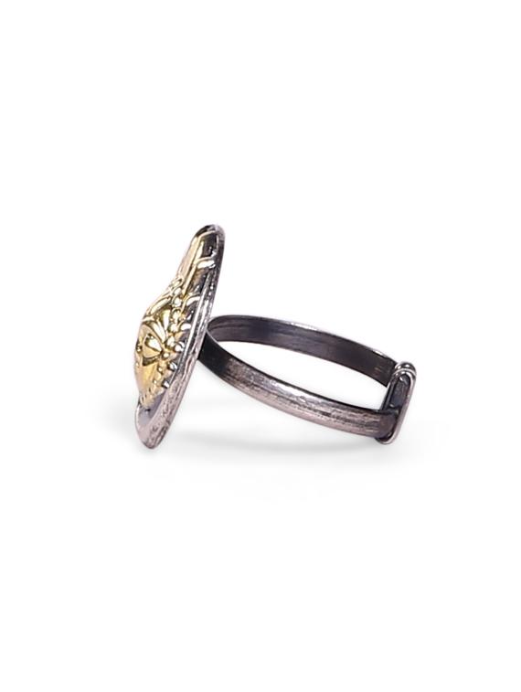 92.5 sterling silver dual toned sun statement ring - 9648431 - Zoom Image - 3