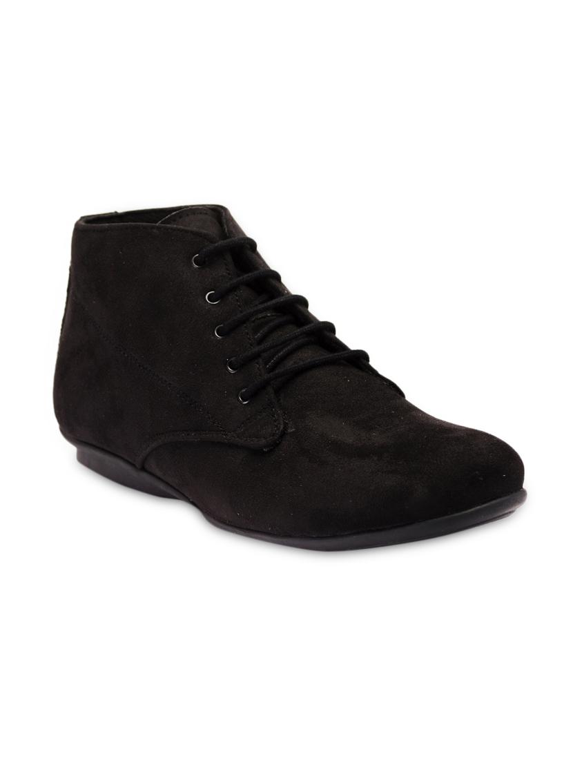 black suede lace up ankle boots - 9651418 - Zoom Image - 1