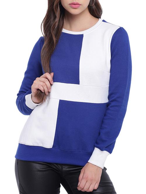 round neck color block sweatshirt - 9652853 - Standard Image - 1