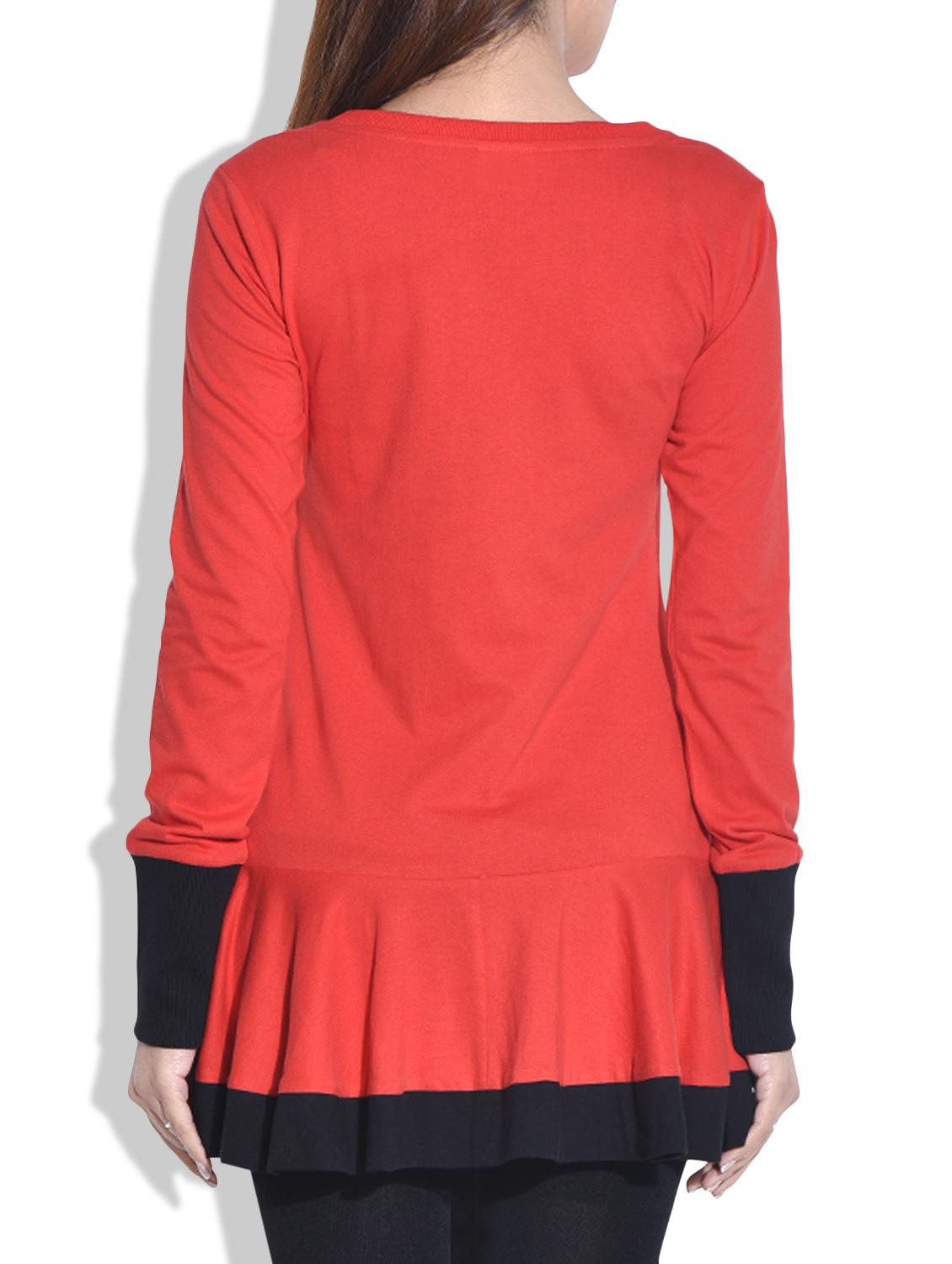 coral ruffled cotton jersey shrug - 9652883 - Zoom Image - 3