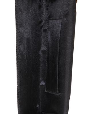 solid black leatherette textured clutch - 9653851 - Standard Image - 3