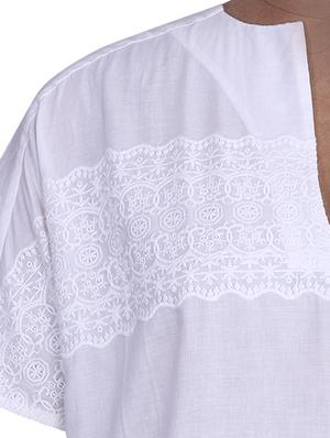 white cotton top - 9654795 - Standard Image - 4