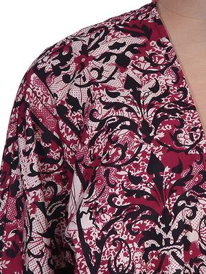 fringe hem contrast piping shrug - 9654808 - Standard Image - 4