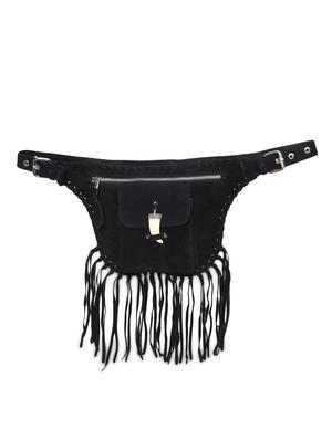 solid black suede leather slingbag - 9655735 - Standard Image - 5